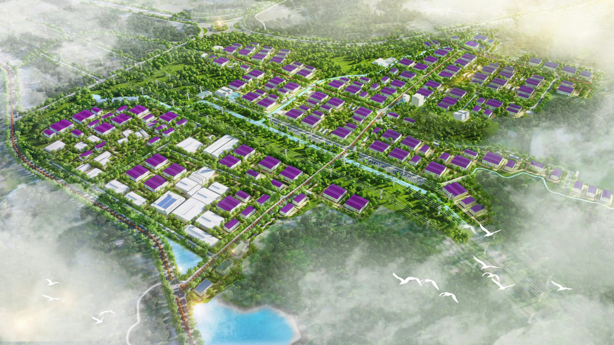 Phối cảnh KCN B&igrave;nh Ph&uacute; - Ph&uacute; Thọ