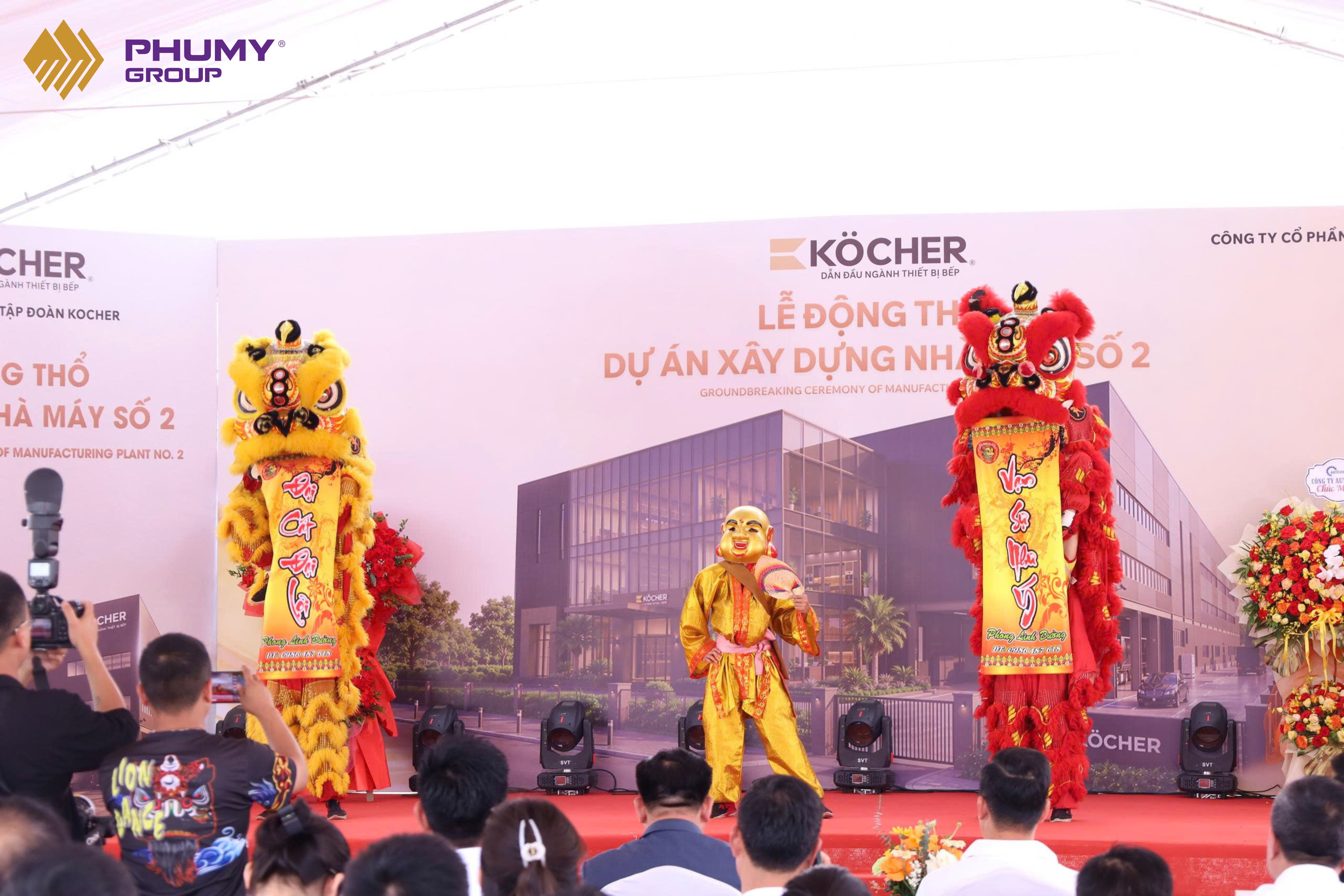 Lễ động thổ nh&agrave; m&aacute;y Kocher 5