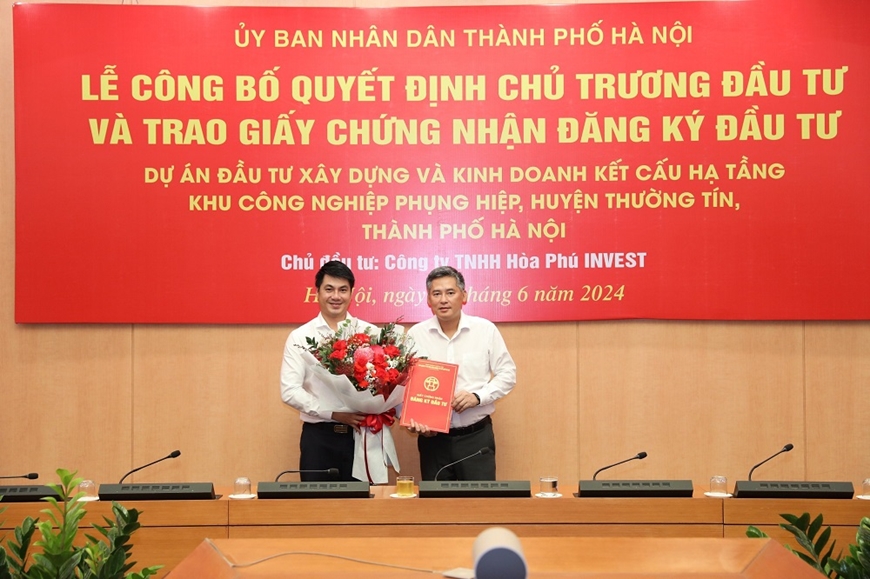 Chủ chương đầu tư KCN Ph&uacute; H&agrave; - H&agrave; Nội